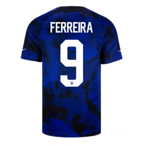 United States Jesus Ferreira #9 Replica Away Stadium Shirt World Cup 2022 Short Sleeve